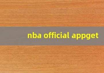 nba official appget